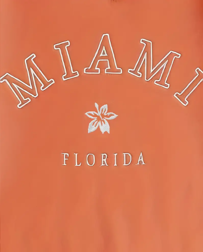 Coral Miami sweatshirt